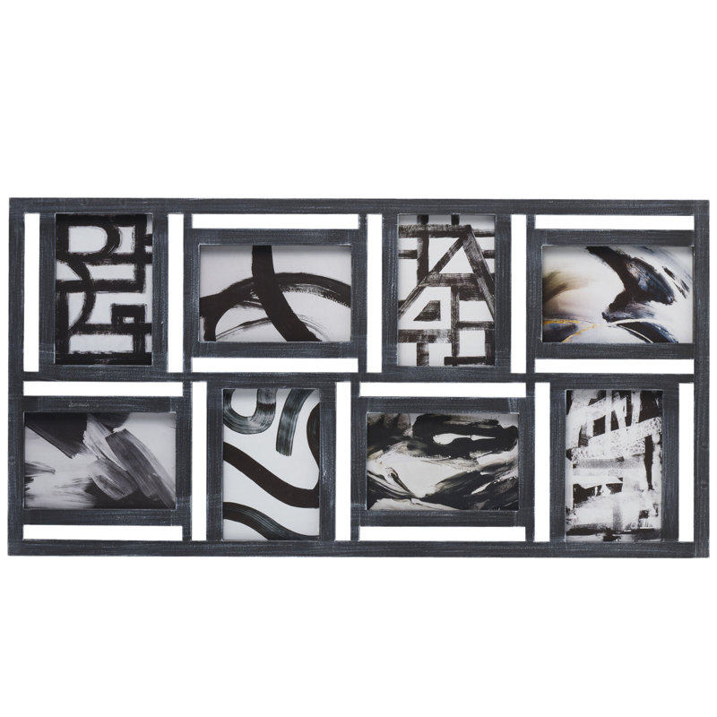 MELANNCO 8 Opening Collage Frame Displays Four 4x6 and Four 6x4 Inch